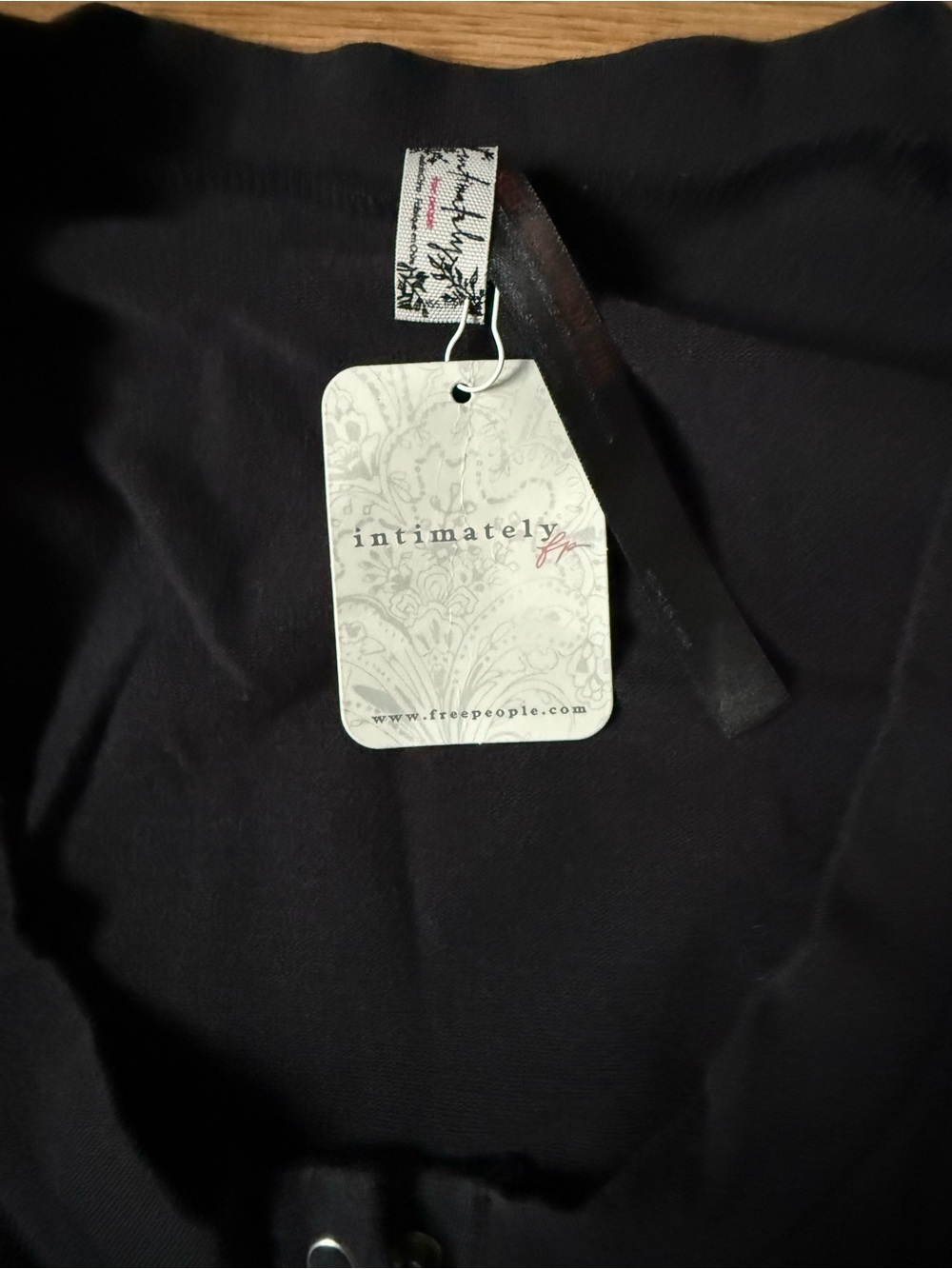 Free People Wide Away Layering Top - Black - Picture 5 of 6